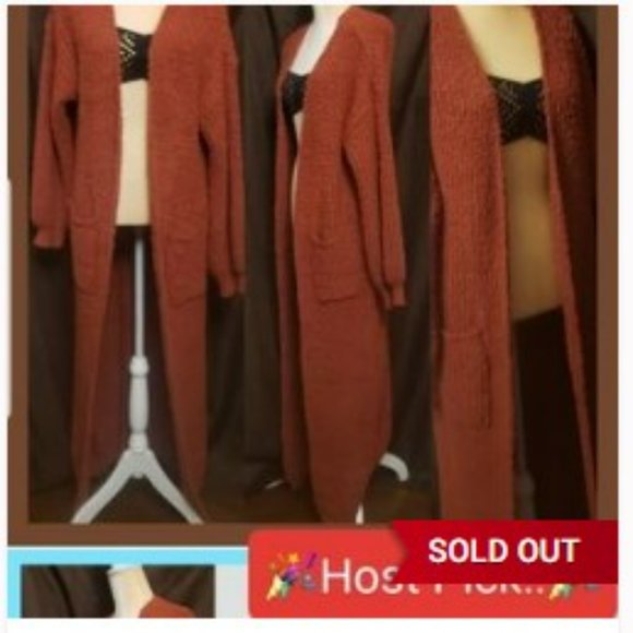 Oversized Maxi Duster Open front Cardigan Puff Black Small New - Picture 10 of 10